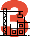 step #3 icon, get to work 